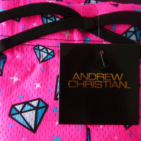 Andrew Christian Forever Diamond Jogger Shorts - Picture 2 of 5